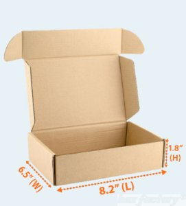 Mailer Brown Box (3 Ply) 8.2 x 6.5 x 1.8 Inch