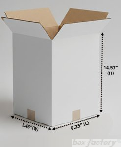 RSC White Box (5 Ply) 9.25 x 3.46 x 14.57 Inch