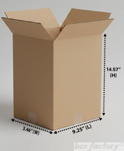 RSC Brown Box (3 Ply) 9.25 x 3.46 x 14.57 Inch