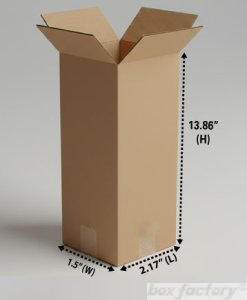 RSC Brown Box (3 Ply) 2.17 x 1.5 x 13.86 Inch