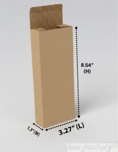 Tuck & Tuck Brown Box (3 Ply) 3.27 x 1.3 x 8.54 Inch