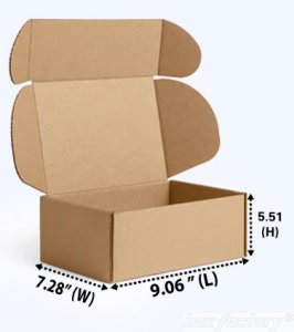 Mailer Brown Box (3 Ply) 9.06x3.15x5.51 Inch