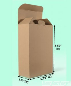 Tuck Brown Box (3 Ply) 3.35x1.77x6.50 Inch