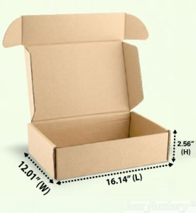 Mailer Brown Box (3 Ply) 16.14x12.01x2.56 Inch