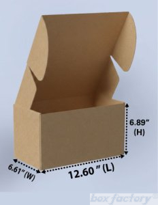 Mailer Brown Box (3 Ply) 12.60x6.61x6.89 Inch
