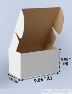 Mailer White Box (3 Ply) 9.06x6.50x6.85 Inch